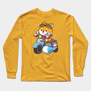 Scooter Kawaii Long Sleeve T-Shirt